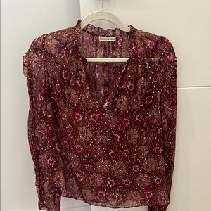 Ulla Johnson Women's Floral Blouse - Purple